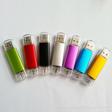 OTG USB Flash Drive, 1GB-32GB, with Customized Color